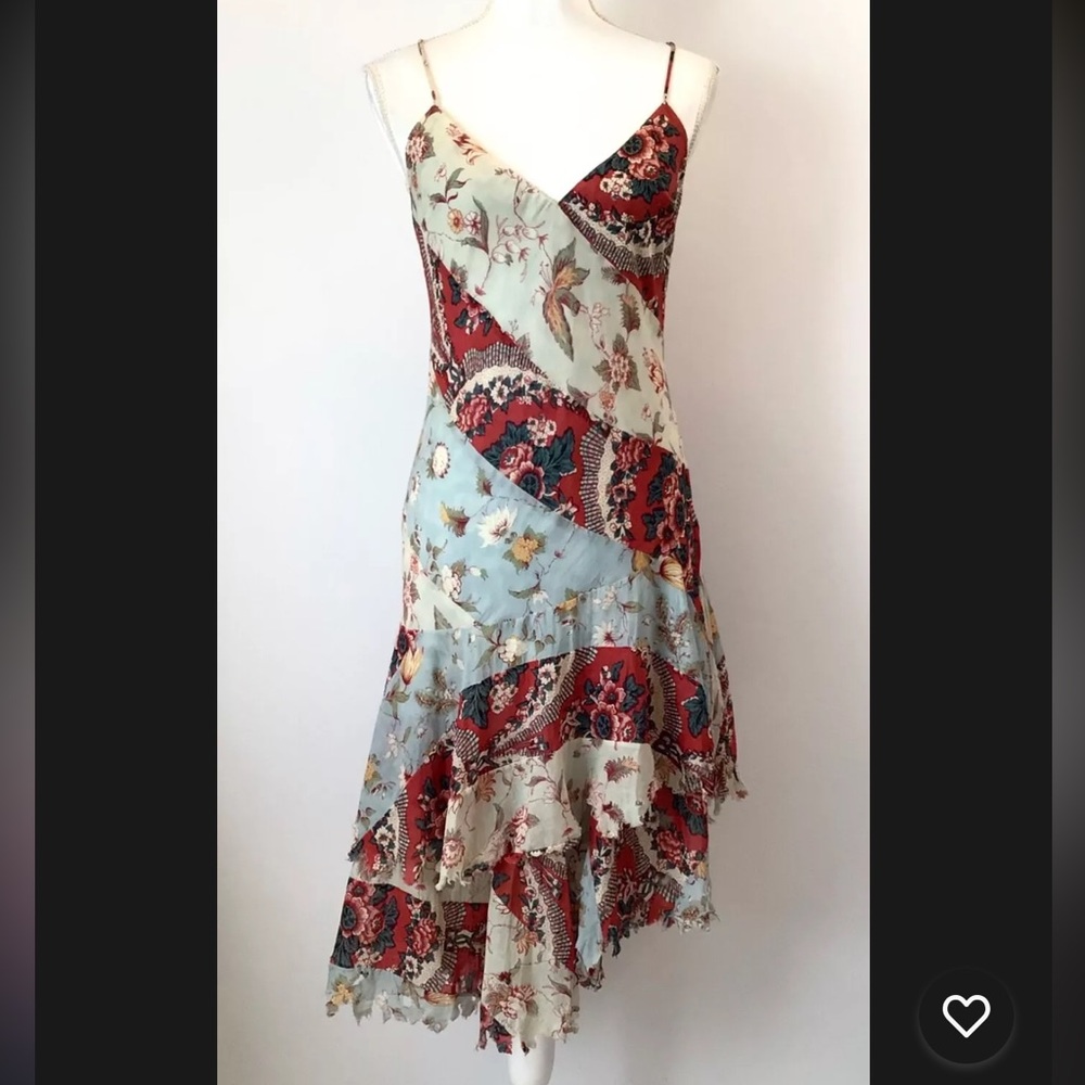 Distressed patchwork Ralph Lauren dress